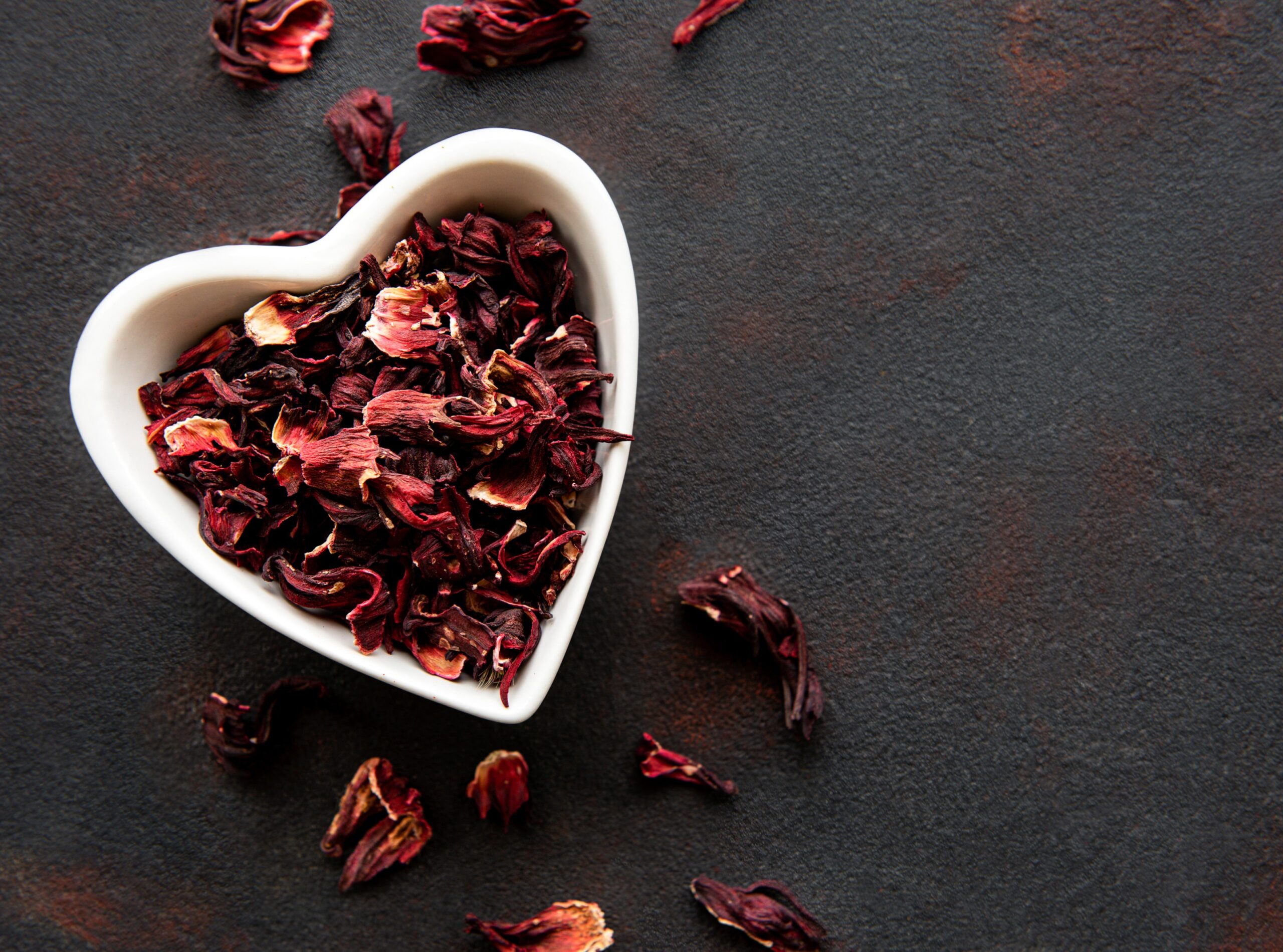 Dried hibiscus flowers